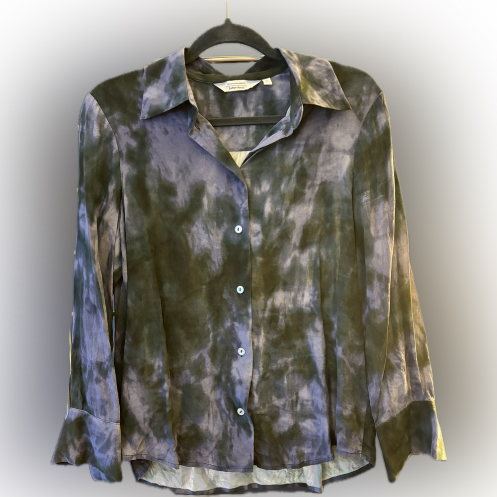 NWOT - & Other Stories - Tie Dye Silk Shirt (4)